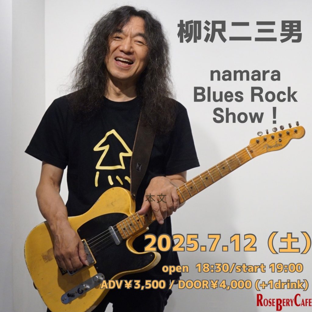 柳沢二三男　namara Blues Rock Show !